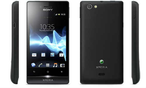 Sony Xperia Miro (White With Silver Strips) -ST23i