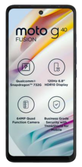 नया मोटोरोला मोटो G40 फ्यूज़न