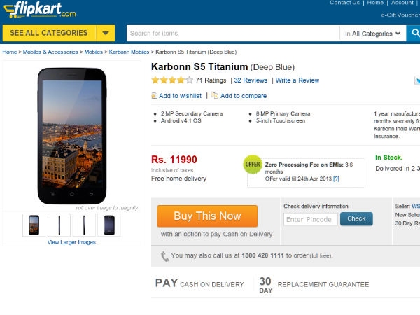 karbonn Titanium s5