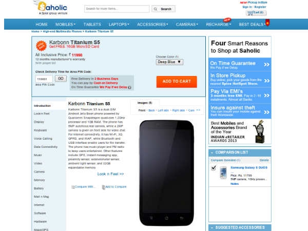 karbonn Titanium s5