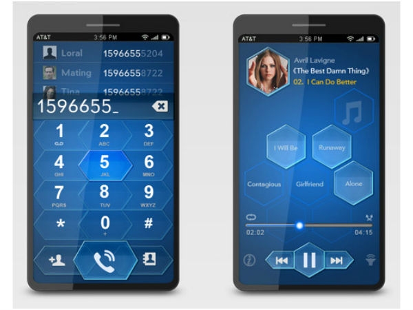 futuristic concept phones