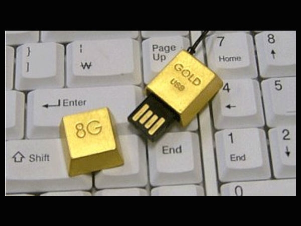 24K Gold USB Drive