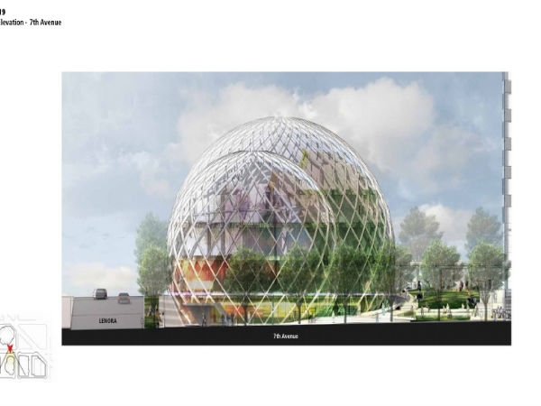 AmazonGlass Dome Headquarters In Seattle