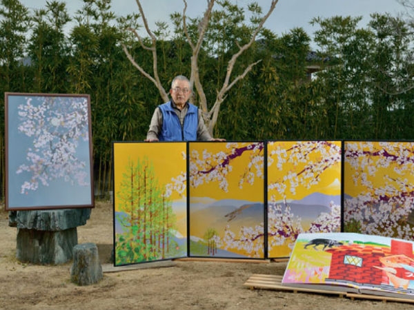 Tamago Horiuchi painting