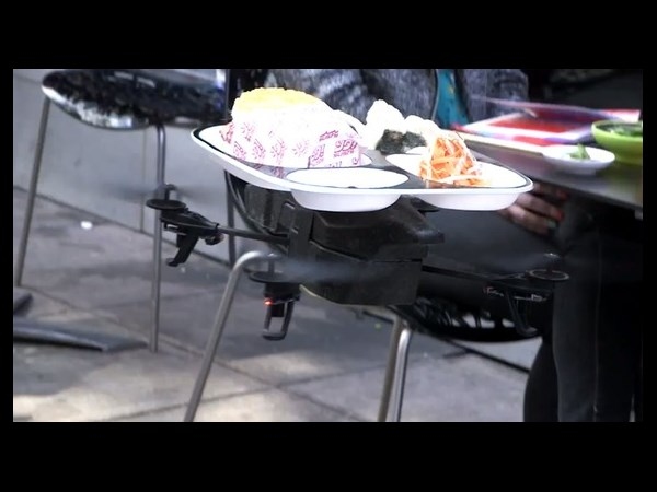 World's first flying tray