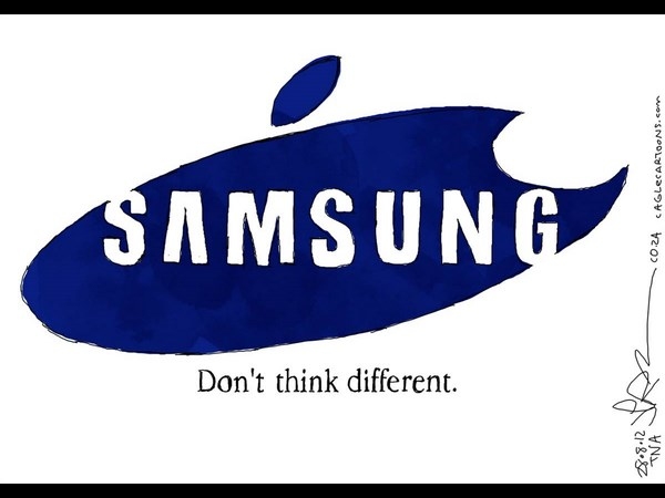apple vs samsung cartoons