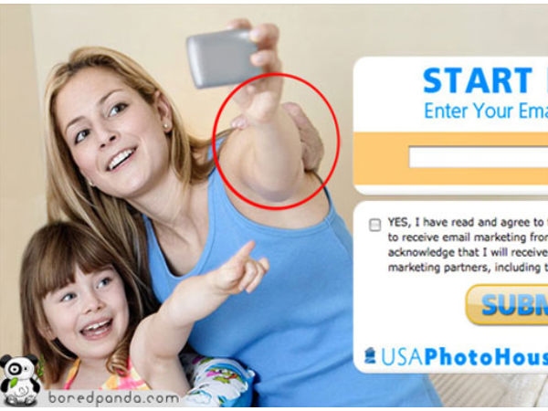 Photoshop mistakes.