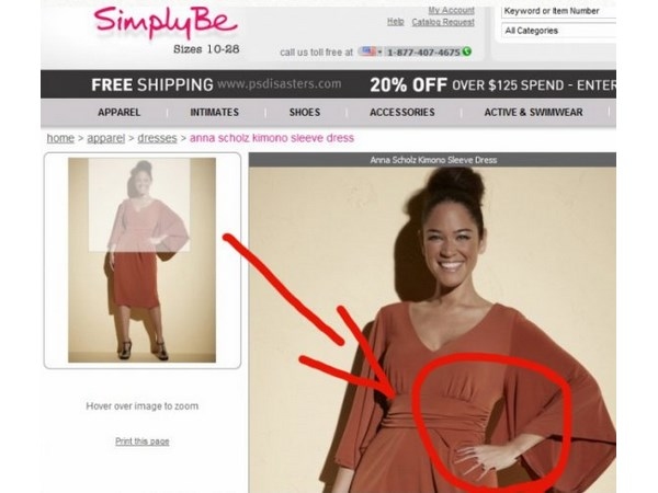 Photoshop mistakes.
