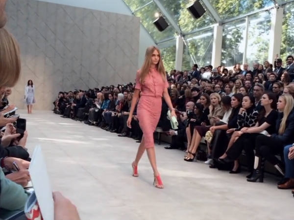 Burberry fashion show shot entirely with iPhone 5s