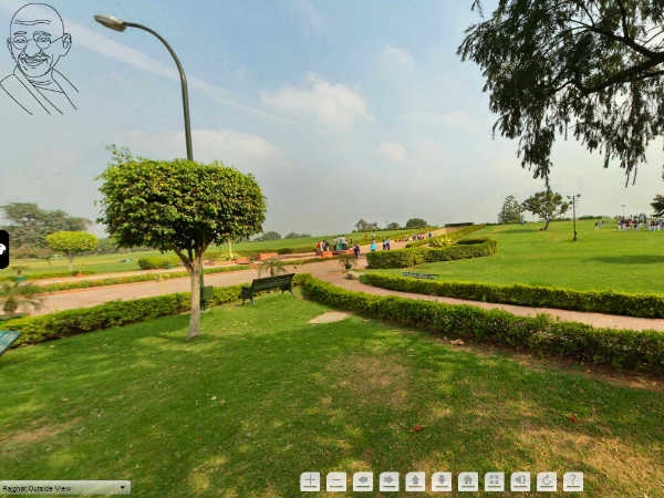 Panorama view of RajGhat