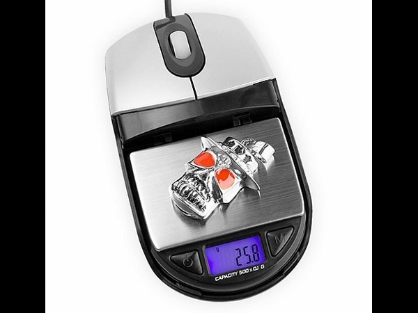 USB mouse with digital scale