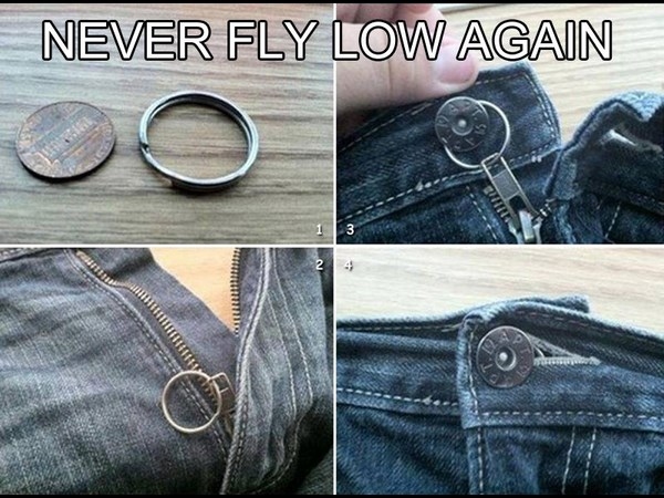 never fly low again life hack
