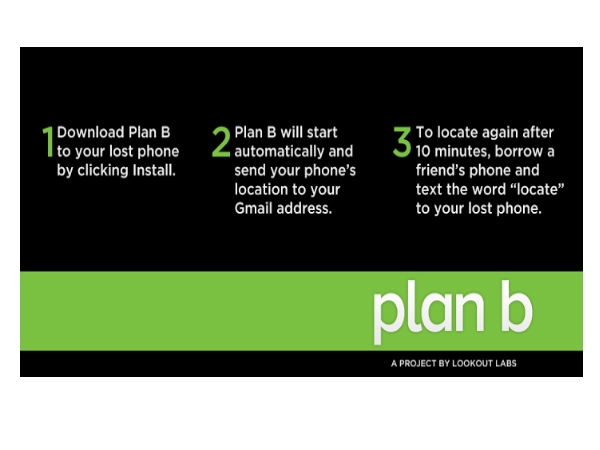Plan B, Lookout mobile security