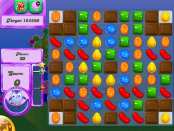Clear chocolate squares