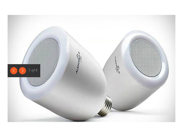 Wireless speaker light bulb