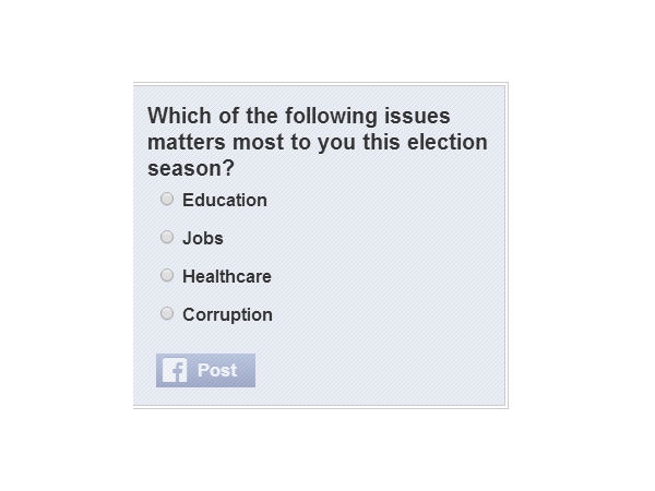 Facebook poll