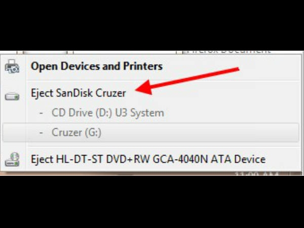 यूएसबी ड्राइव निकालने से पहले क्‍या उसे इजेक्‍ट करना चाहिए। 