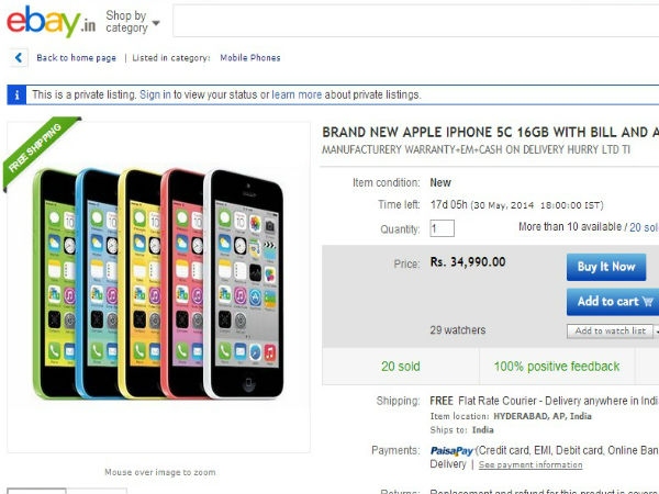 Apple iPhone 5C