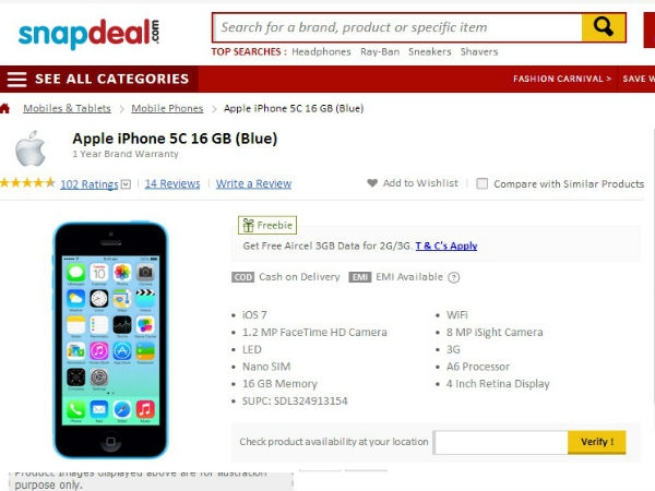 Apple iPhone 5C