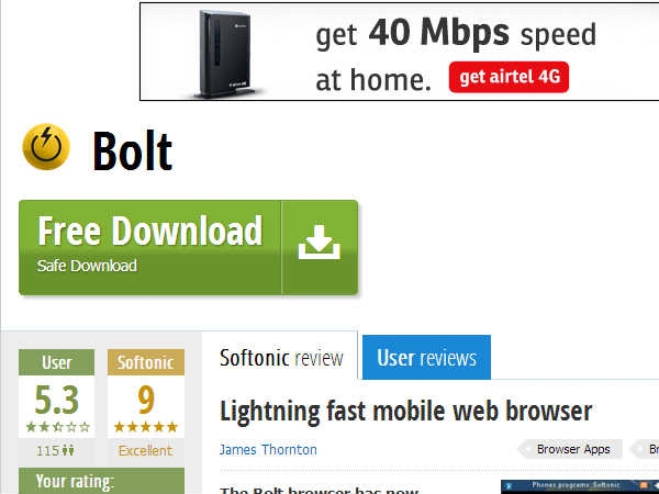 Bolt browser
