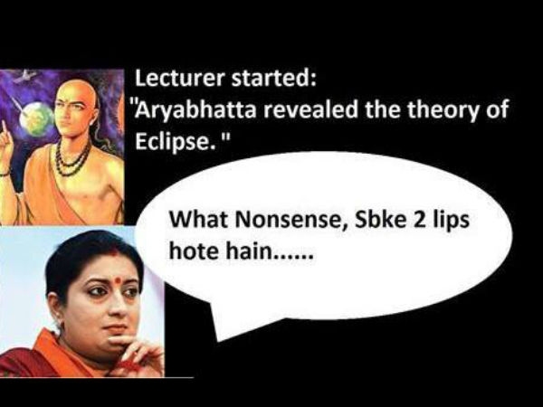 Smriti Irani facebook jokes