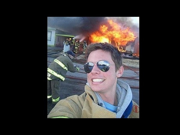 Fearfull selfie photos