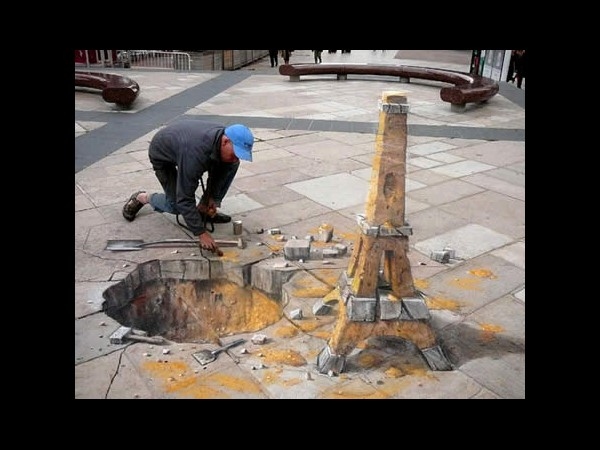 Mind blowing 3D street art  