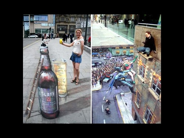 Mind blowing 3D street art  