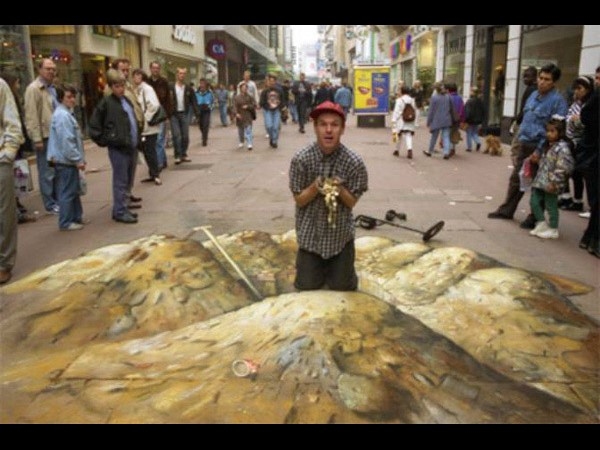 Mind blowing 3D street art  