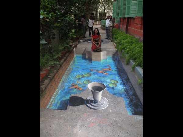 Mind blowing 3D street art  