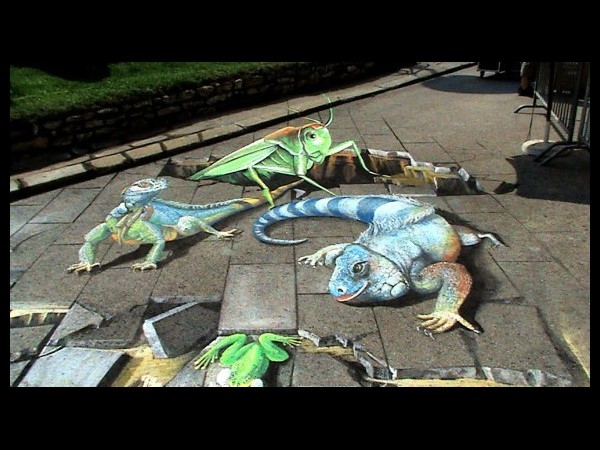 Mind blowing 3D street art  