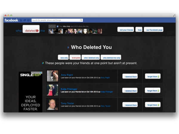 Find out who deleted you from the friend list