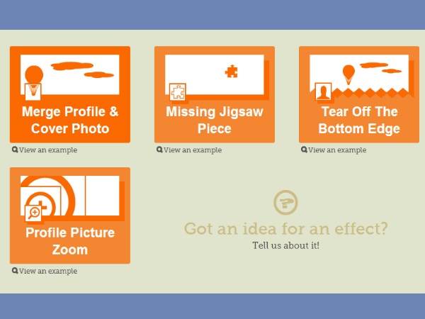 Merge your profile picture and cover photo