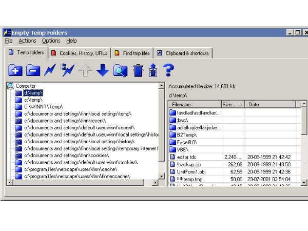 Empty Temp Folders