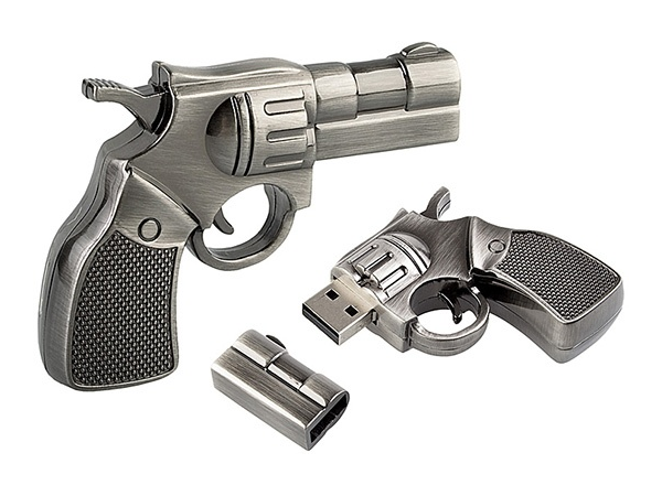 Gun shape pen drive