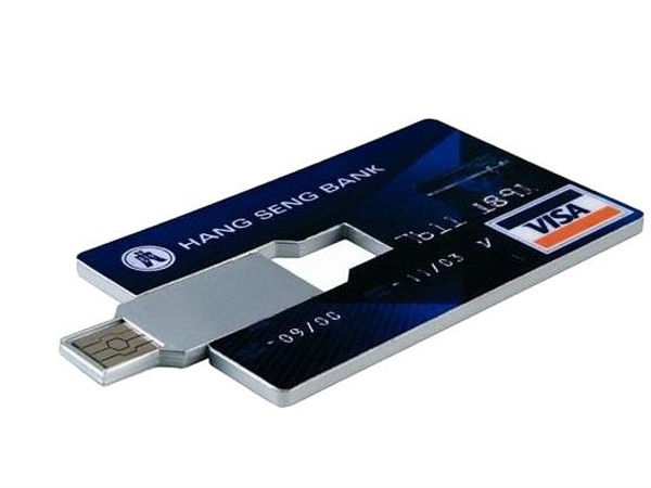 Credit card shape pen drive