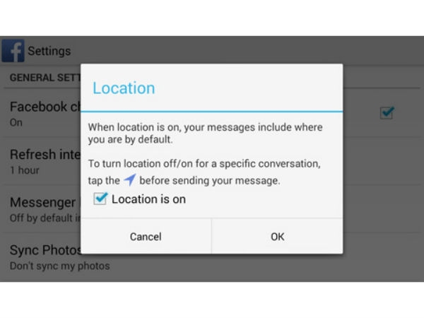 Turn Off Messages Location