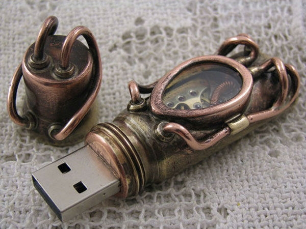 Steampunk USB flash drive