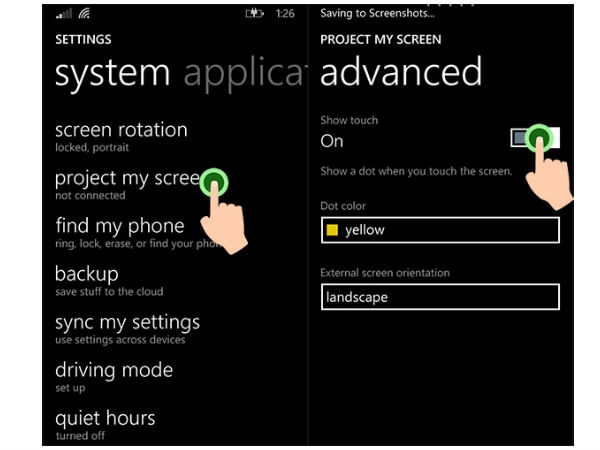 Projecting Screen