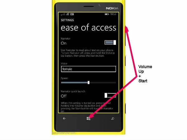 Disable Narrator Text