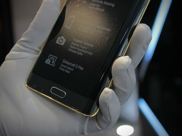 Gold plated Samsung Galaxy Note Edge