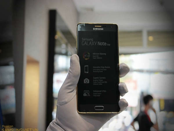Gold plated Samsung Galaxy Note Edge