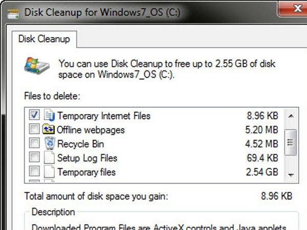 Disk cleanup