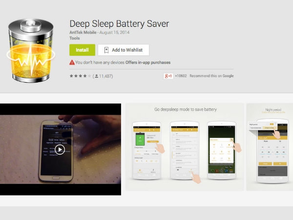 Deep Sleep Battery Saver