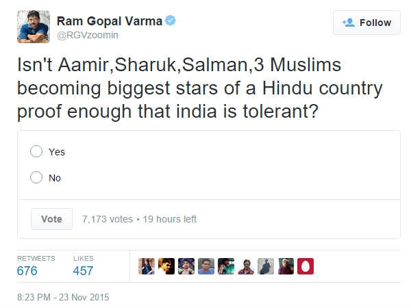 आमिर खान के इस बयान पर देखिए ट्विटर पर कैसे हुआ बवाल-