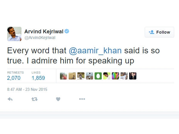 आमिर खान के इस बयान पर देखिए ट्विटर पर कैसे हुआ बवाल-