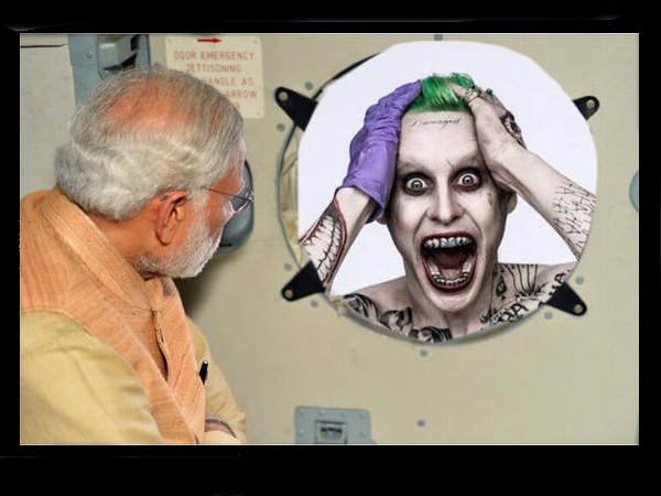मोदी के चेन्नई हवाई दौरे की फोटो शॉप तस्वीरें..!