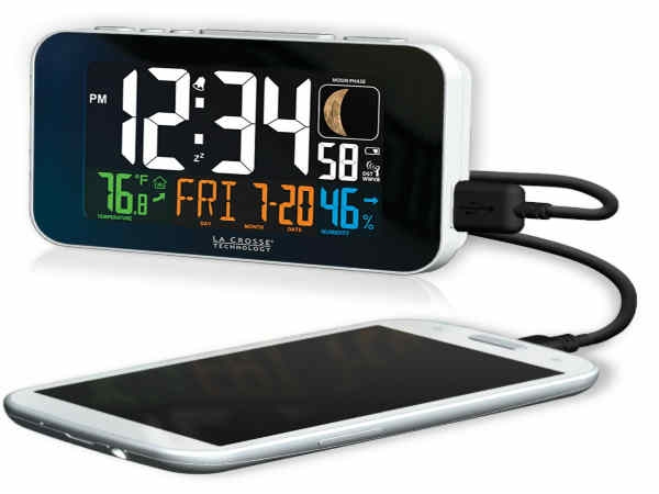 Phone-Charging Atomic Alarm Clock-