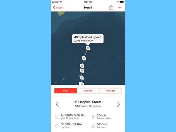 4- माय हरीकेन ट्रैकर (My Hurricane Tracker)