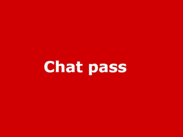 चैट पास-